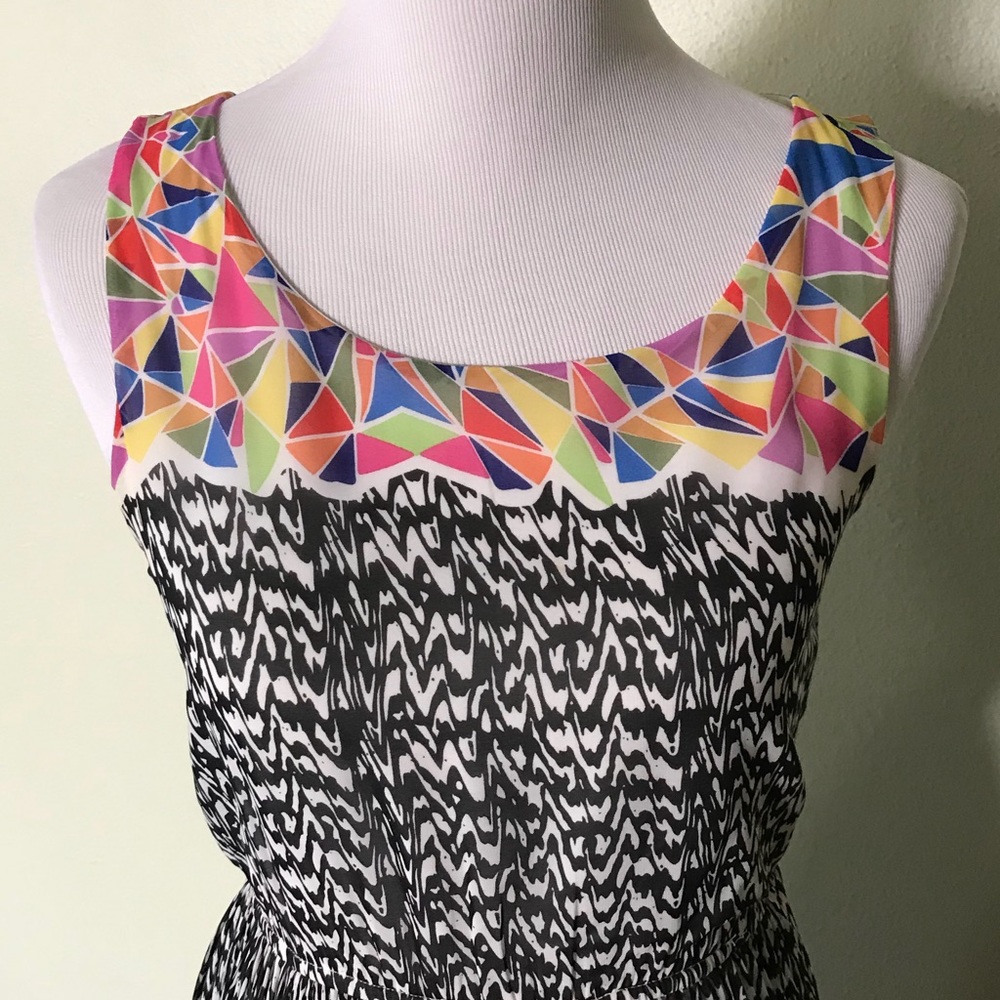 Multi Patterned Artist Dress - Picture 3 of 8